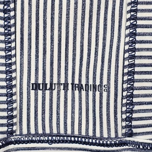 Duluth Trading Co Women's Pier Genius Shelf Bra Tank Navy/White Size L - Picture 5 of 9